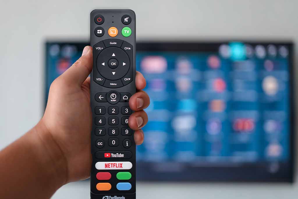 The CastRemote is a remote designed to help hotel guests use the Chromecast system